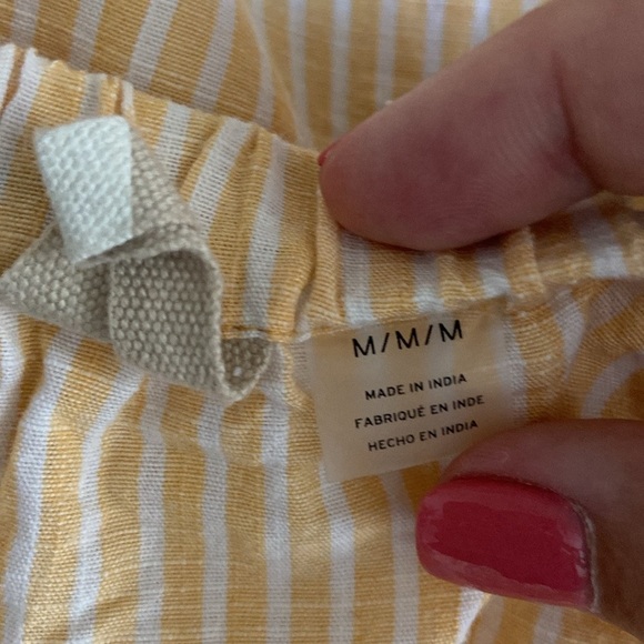 Roxy off the shoulder top medium pastel stripes beach California vacation surf - Picture 12 of 13